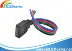 DTX-05 RGB LED Strip 4 Pin Male Connector Cable