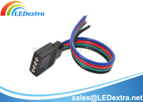 DTX-06 RGB LED Strip 4 Pin Female Connector Cable