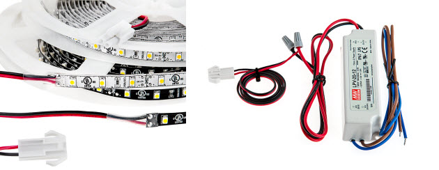 High Power LED Strip Plug and Play Cable Set-application