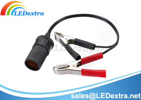 DCX-16 Battery Terminal clamps to Car Cigarette Adaptor