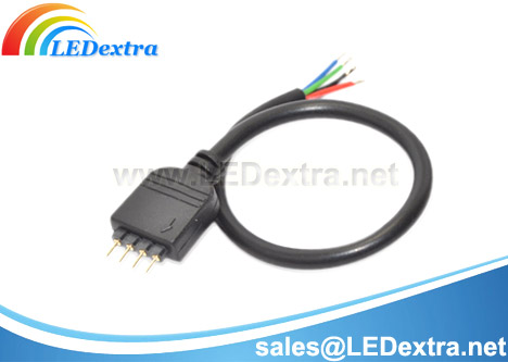 DTX-07 LED RGB Strip 4 PIN Male Cable