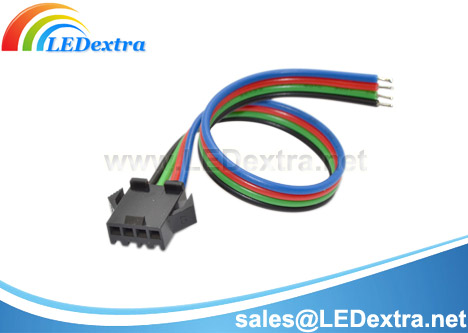 DTX-12 4-pin JST SM Receptacle Cable Set-Female
