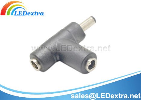 DCT-17: T Type DC Adapter - 1 Male to 2 Female