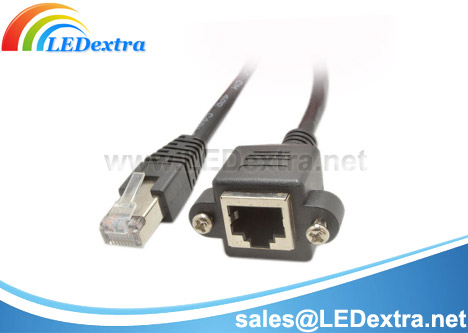 DCC-08: RJ45 CAT5E Panel Mount Network Cable