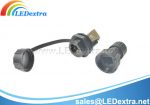 FST-24 Waterproof RJ45 Panel Mount Connector with End Cap