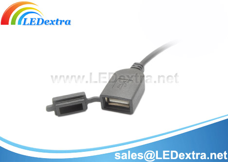 DCC-18 USB A Female Cable with Protective Cover