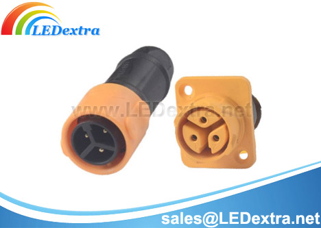 FST-28: High Power Waterproof Panel Mount Connector