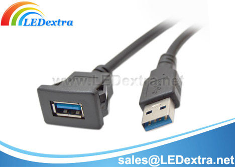 DCC-26 USB3.0 Snap-In Panel Mount Cable