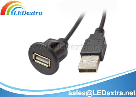 DCC-28 USB Male to Female Extension Flush Mount Extension Cable