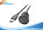 DCC-29 USB3.0 Male to Female Cable for Car Boat Motorcycle Dashboard Panel