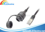 DCC-37 RJ45 Waterproof Panel Mount Male to Female Cable